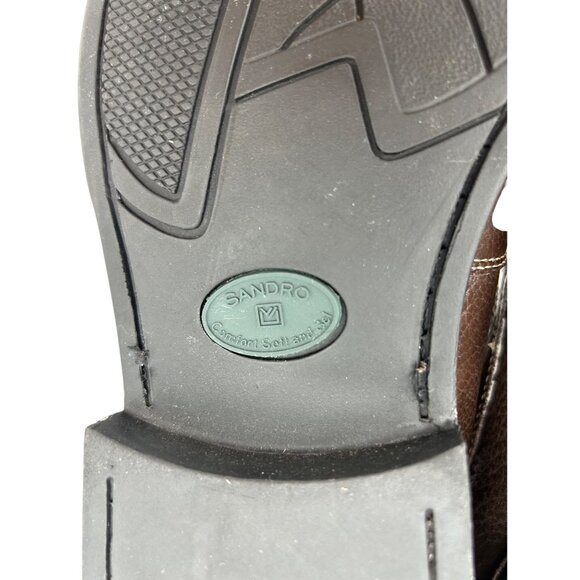 Sandro Moscoloni Comfort Soft Gel Brown Leather Split Toe Oxfords Mens Size 11.5 - Picture 9 of 9